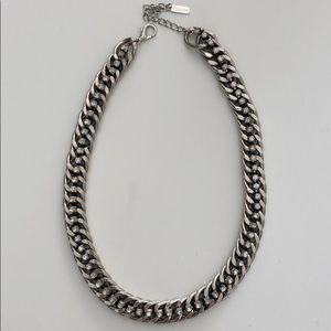 Chain link necklace with crystals from BaubleBar